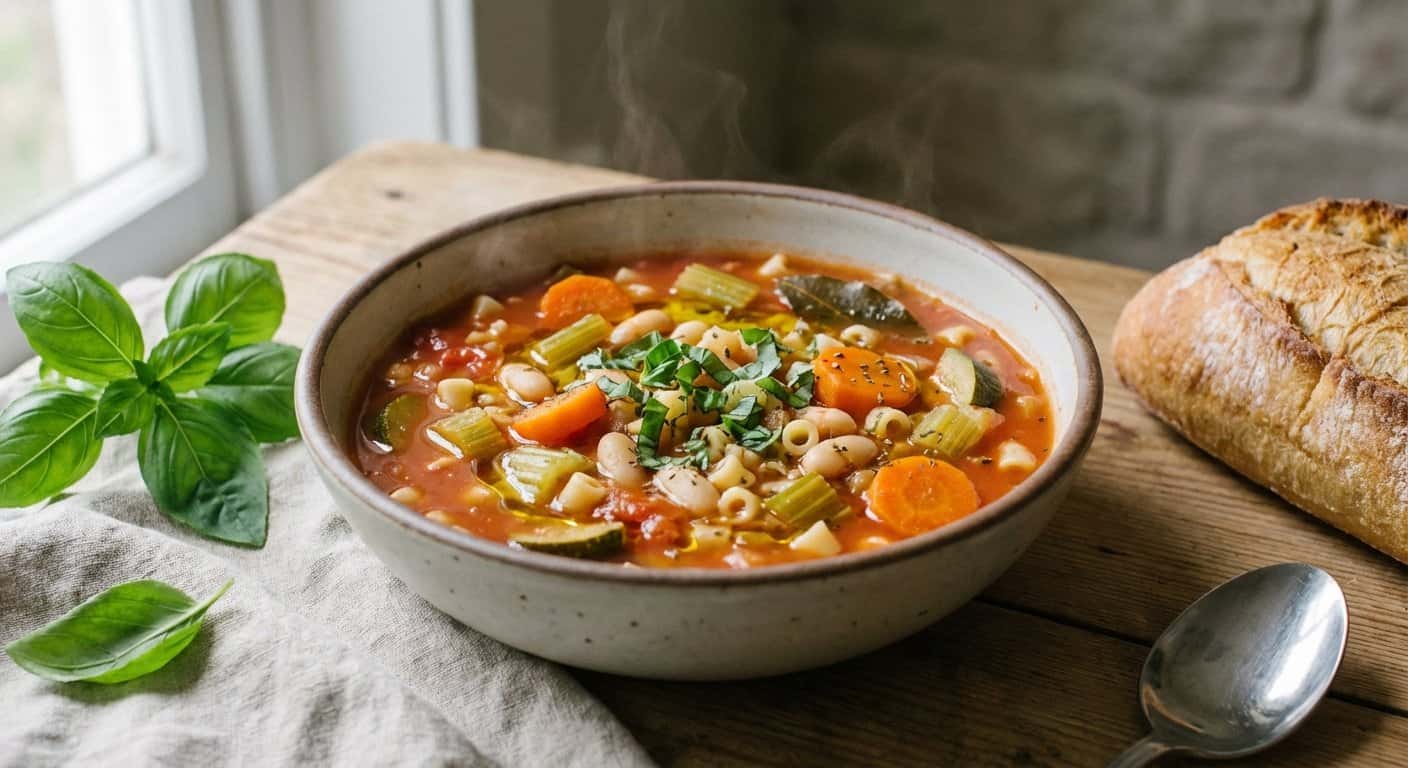 Sopa Minestrone Vegana