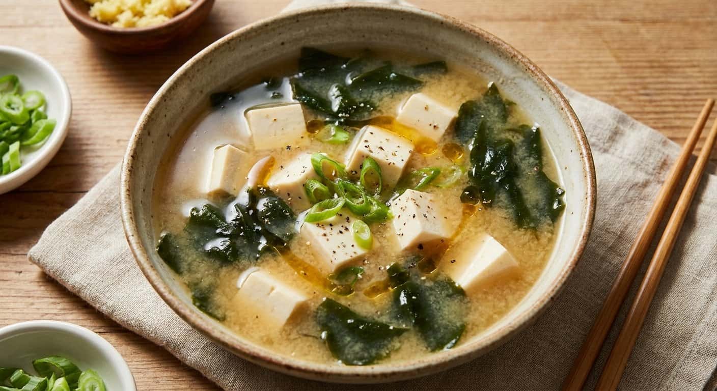 Sopa Miso Vegana Tradicional