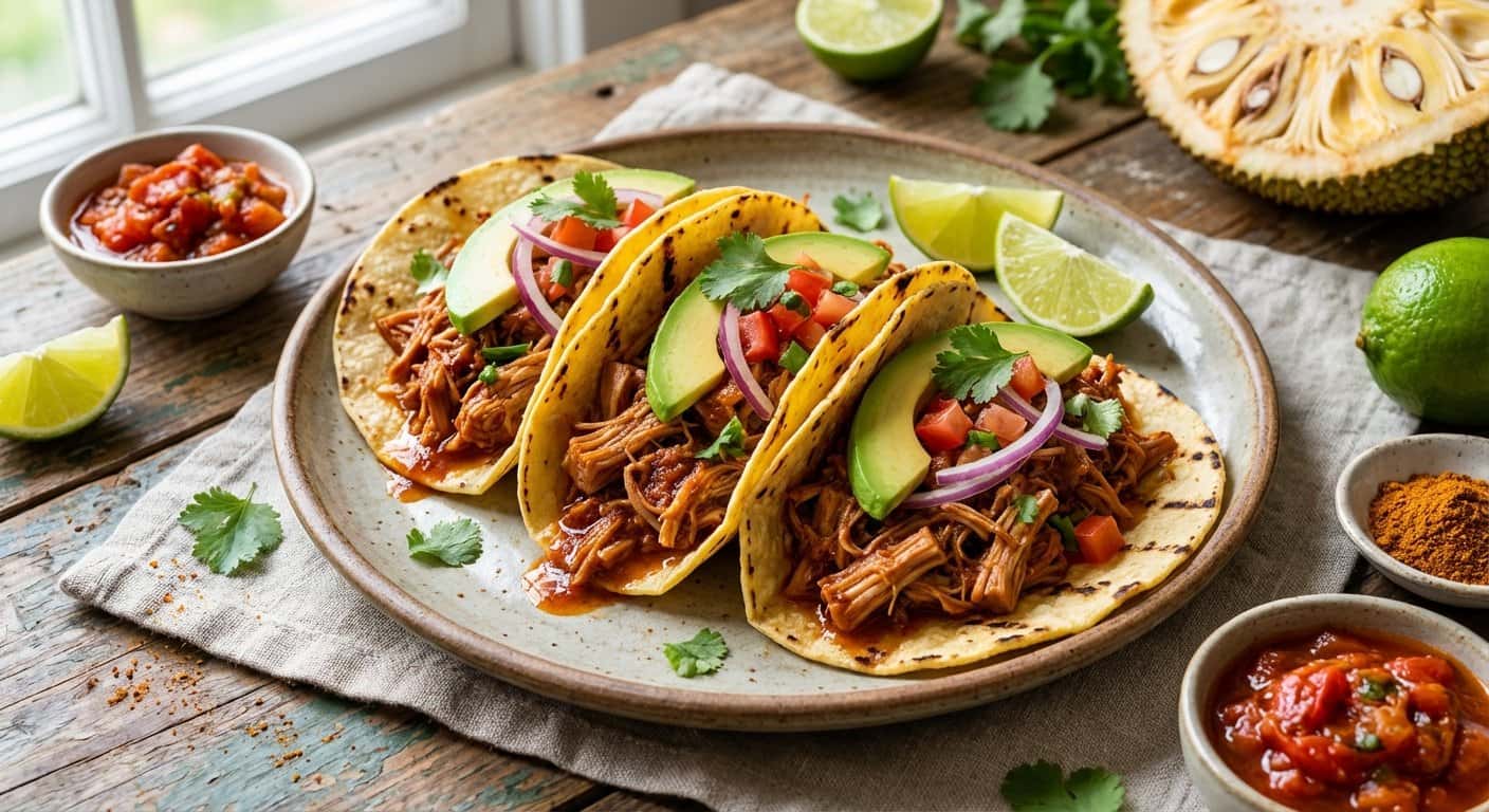 Tacos de Jackfruit Desmenuzada