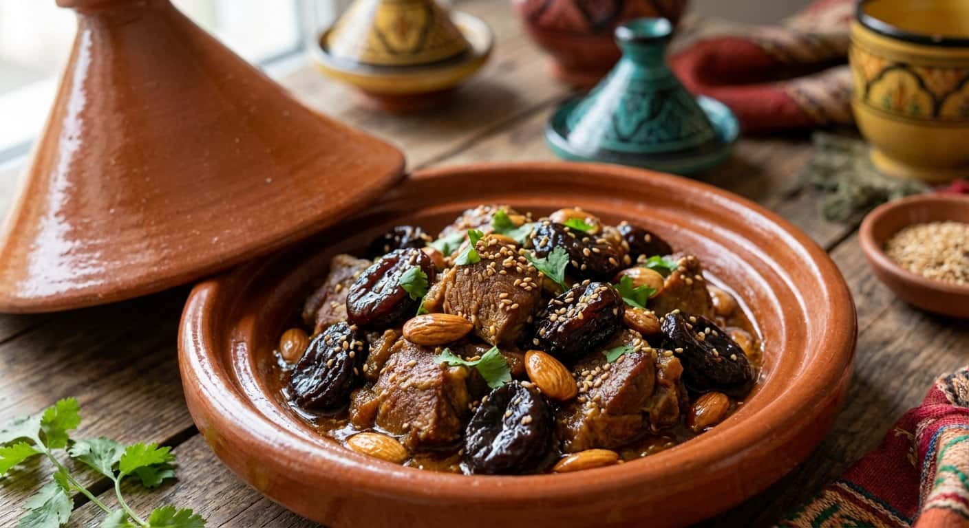 Tajine de Cordero con Ciruelas