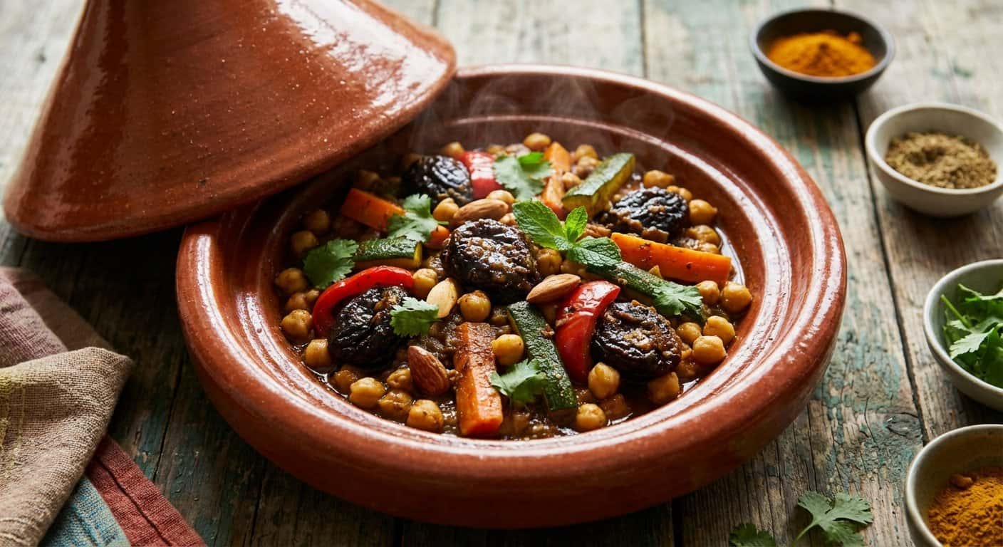 Tajine Vegano de Ciruelas
