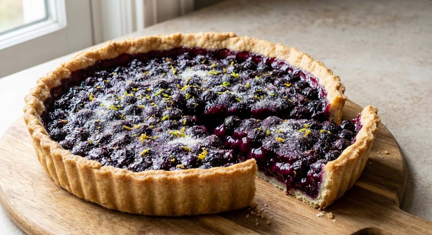 Tarta de Arándanos y Nuez Moscada