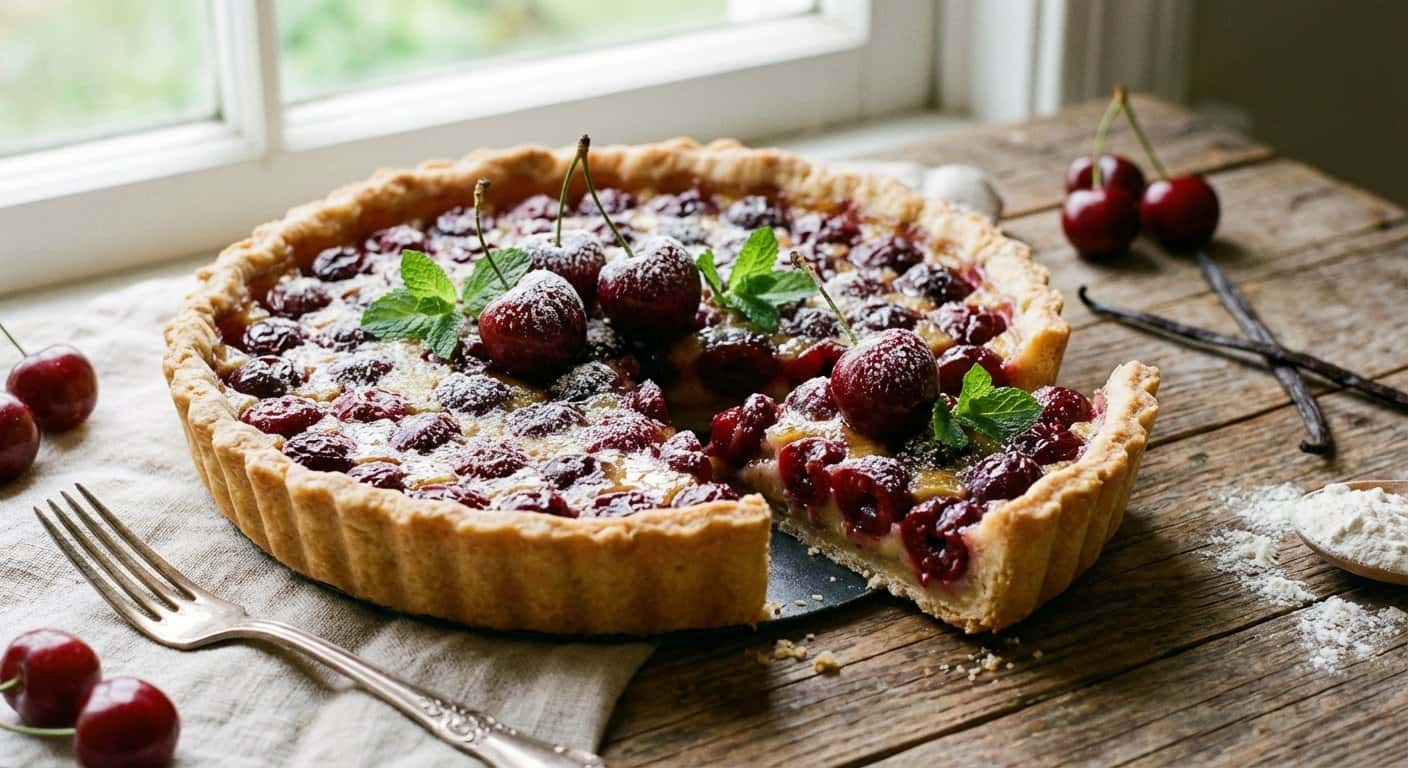 Tarta de Cereza y Vainilla