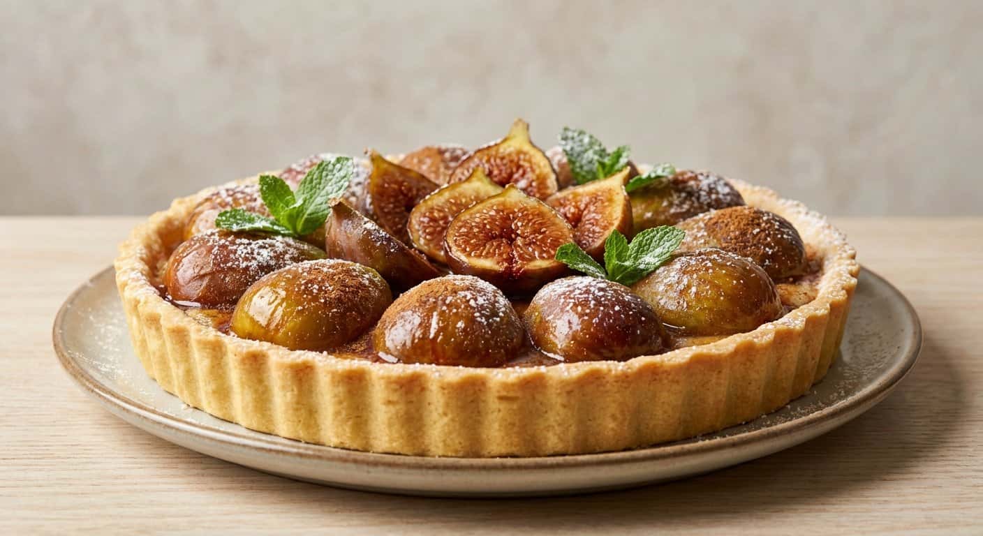 Tarta de higo y canela