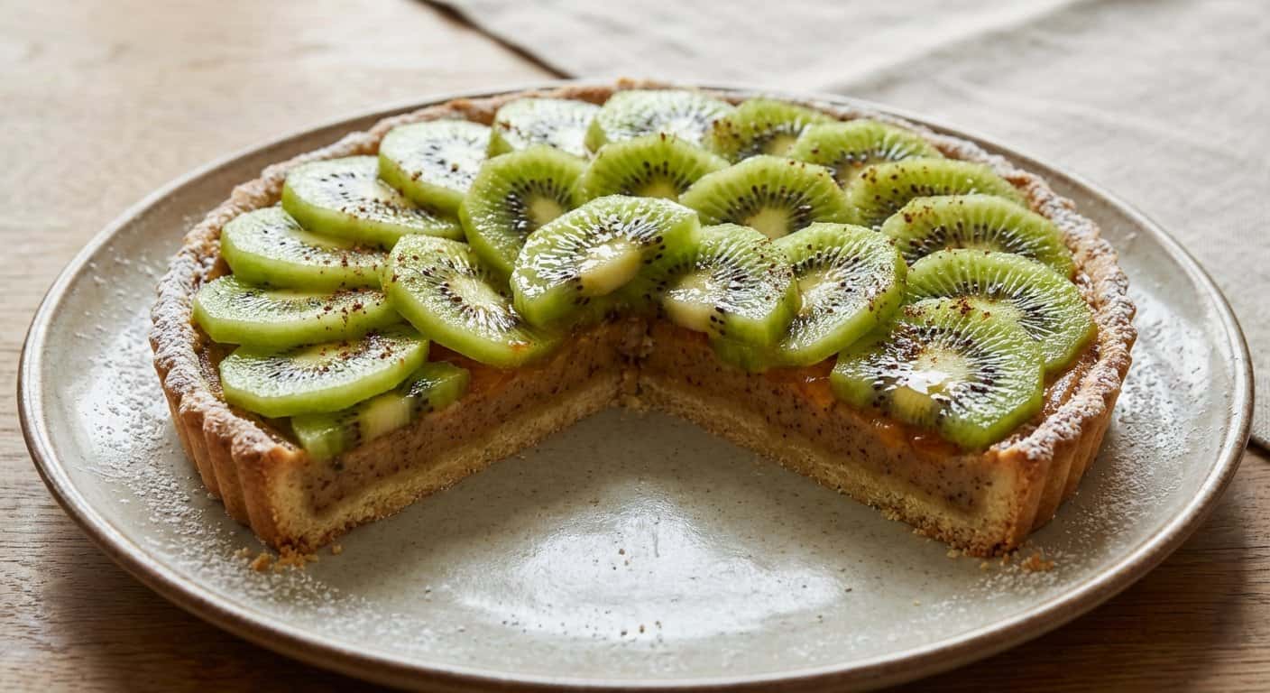 Tarta de kiwi y clavo