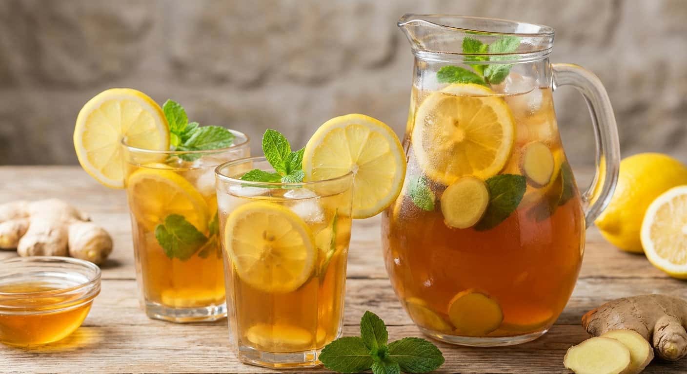 Té Frío de Jengibre y Limón