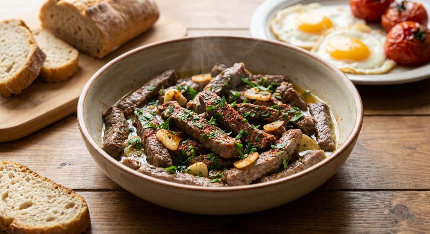 Ternera al Ajillo sin Gluten