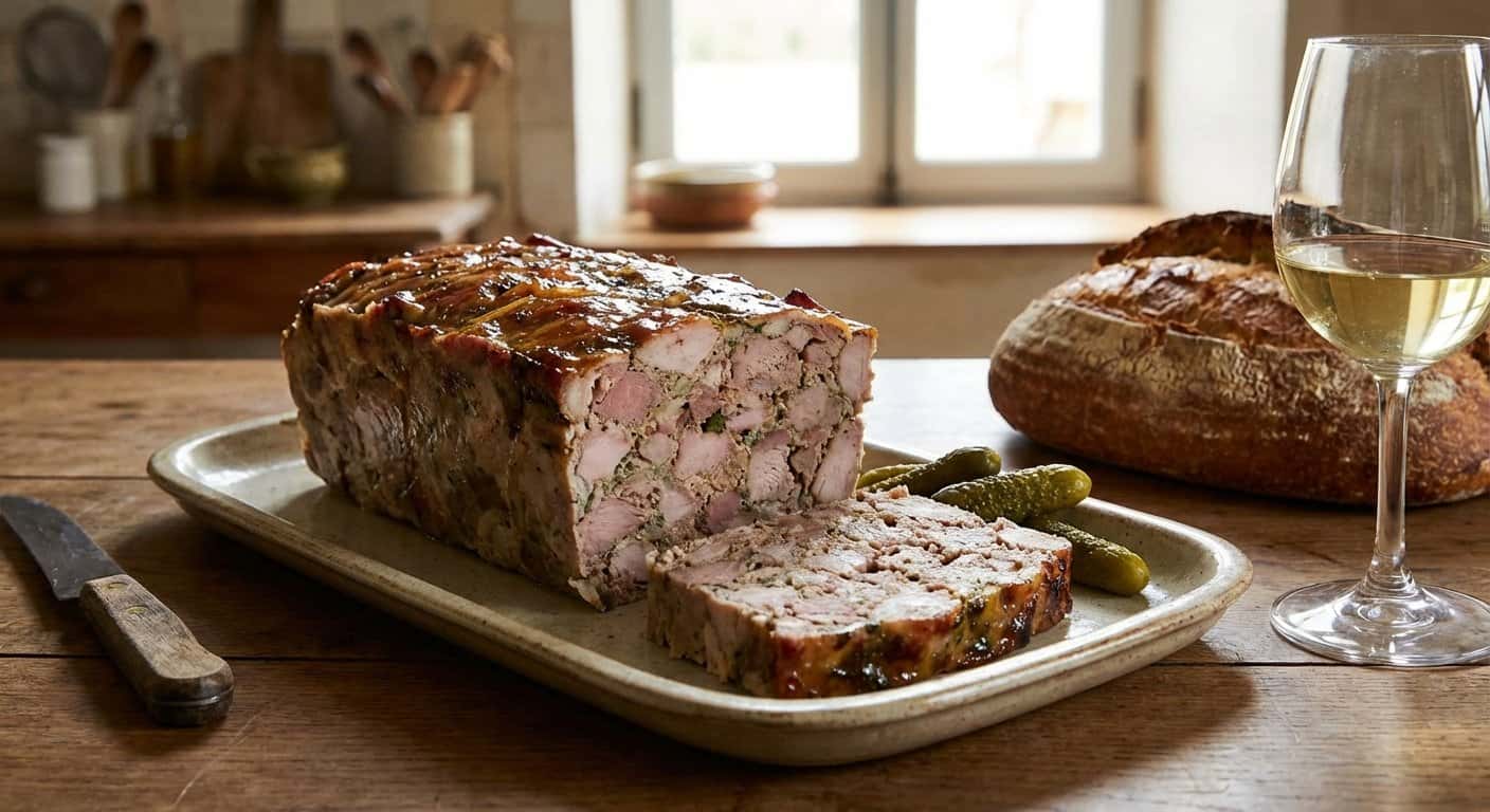 Terrine de Campagne Lionés con Vino Blanco