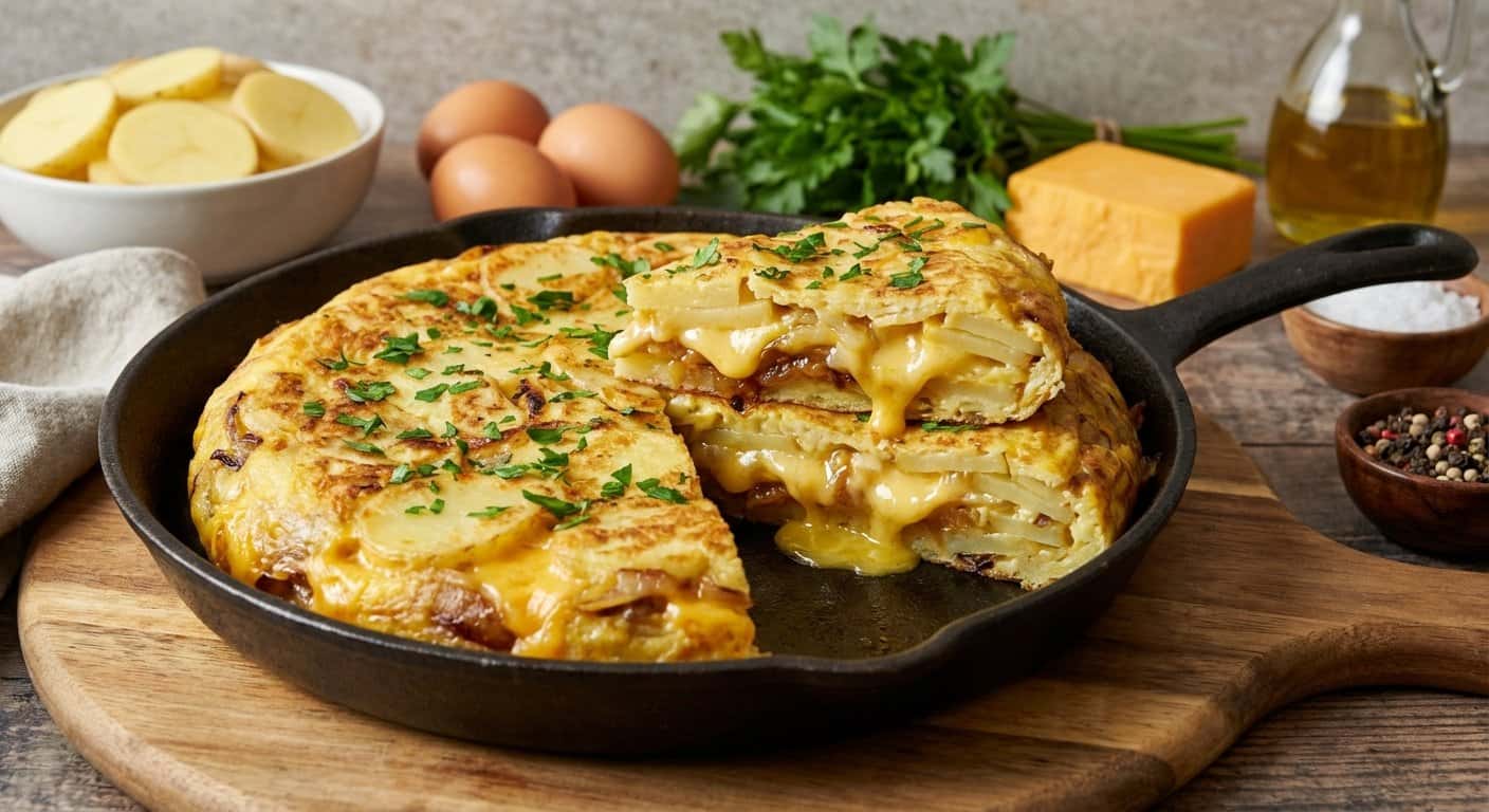 Tortilla de Patata con Cheddar
