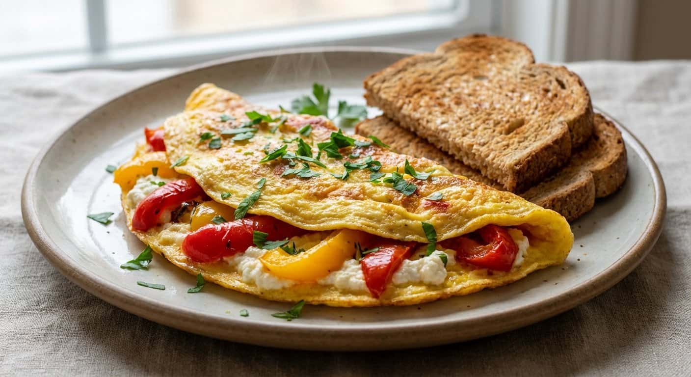 Tortilla de Pimiento y Ricotta