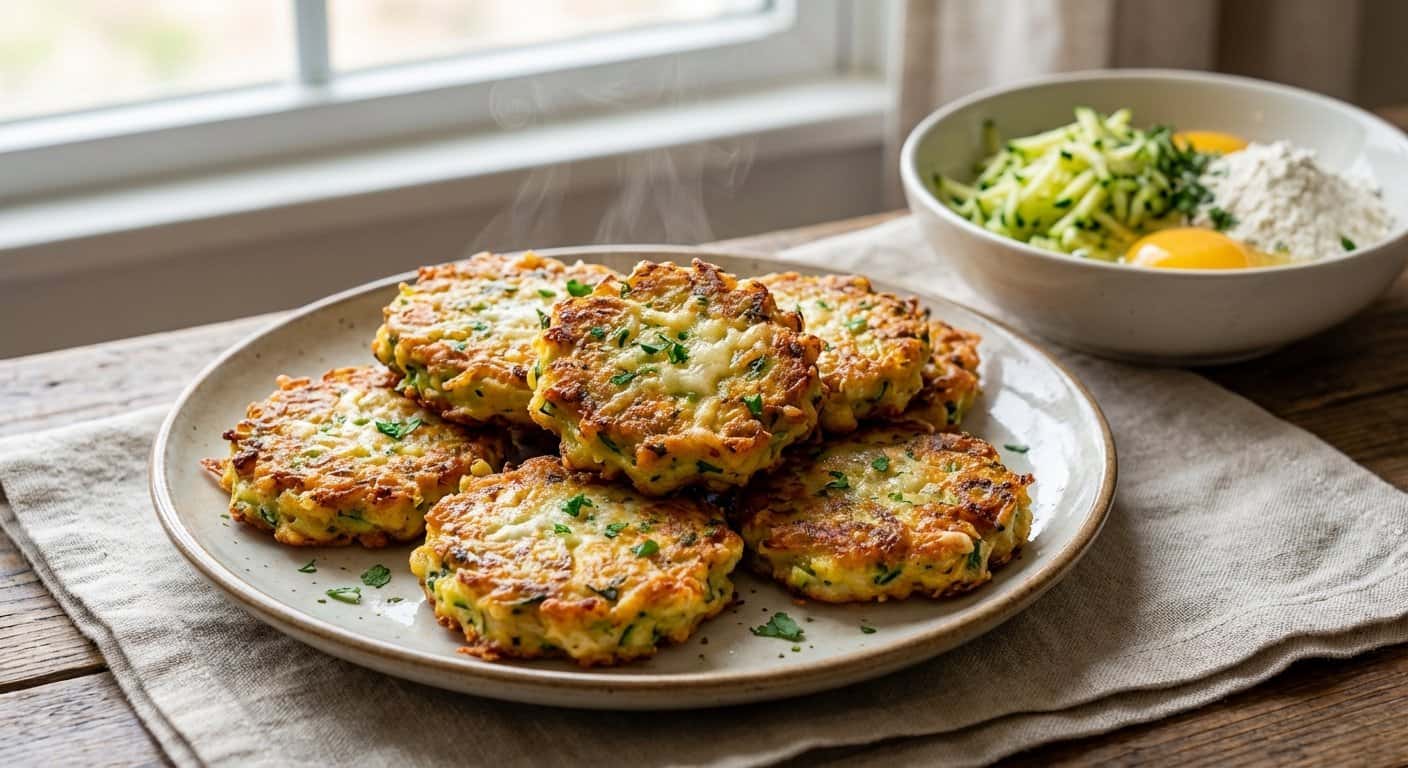 Tortitas de Calabacín y Queso en Airfryer