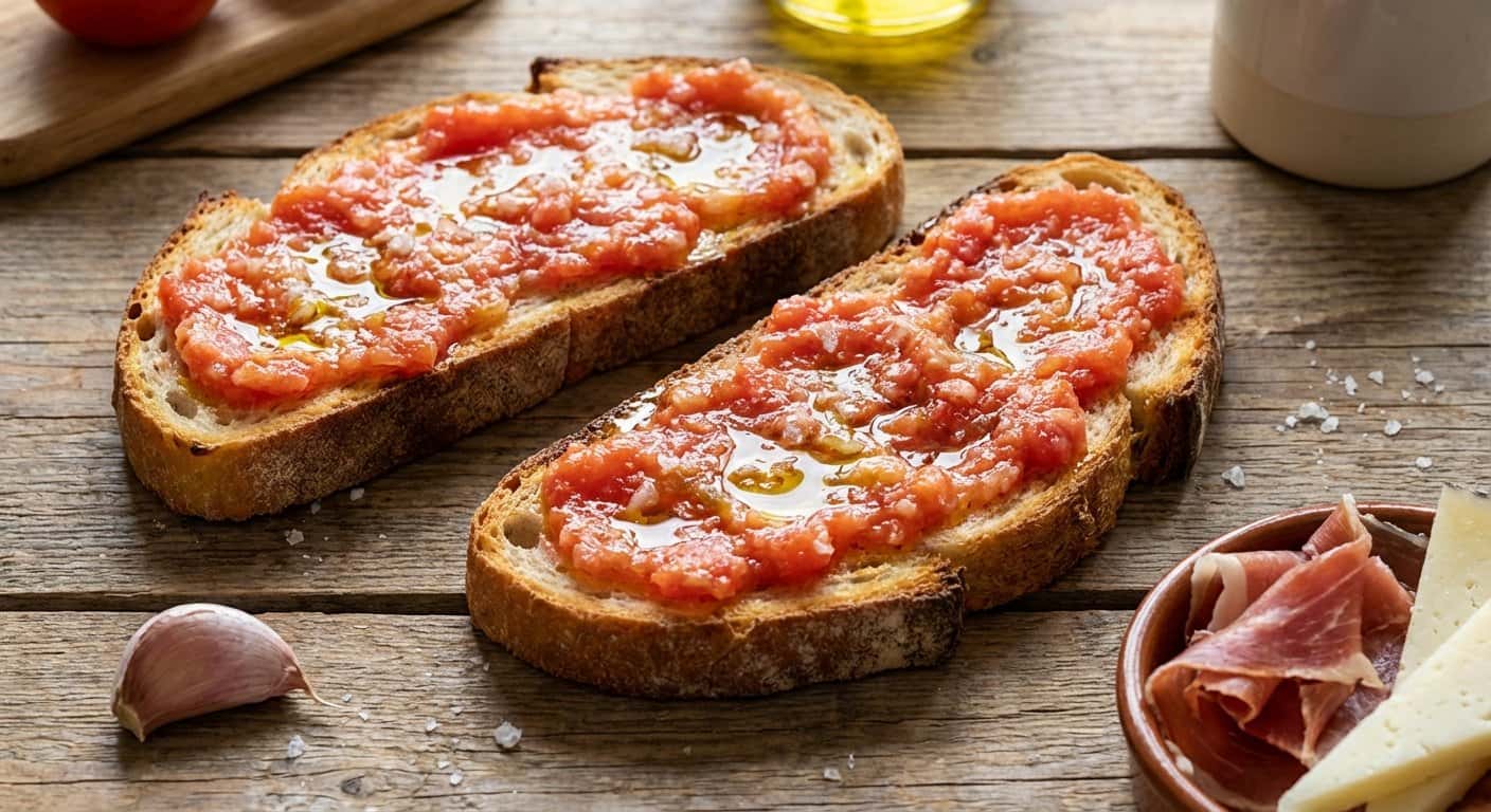 Tostada con Tomate y Aceite de Oliva