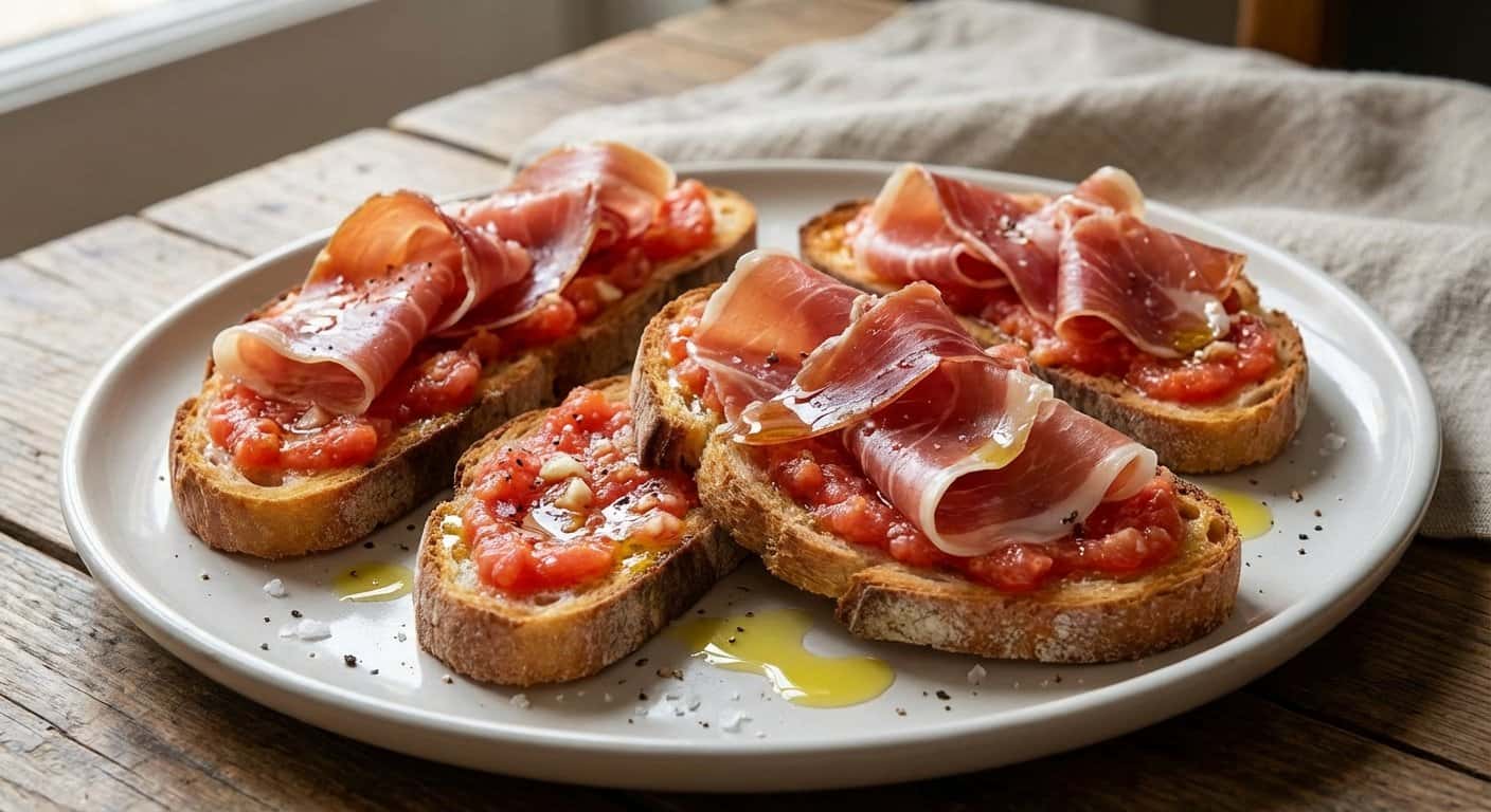 Tostada de Jamón con Tomate