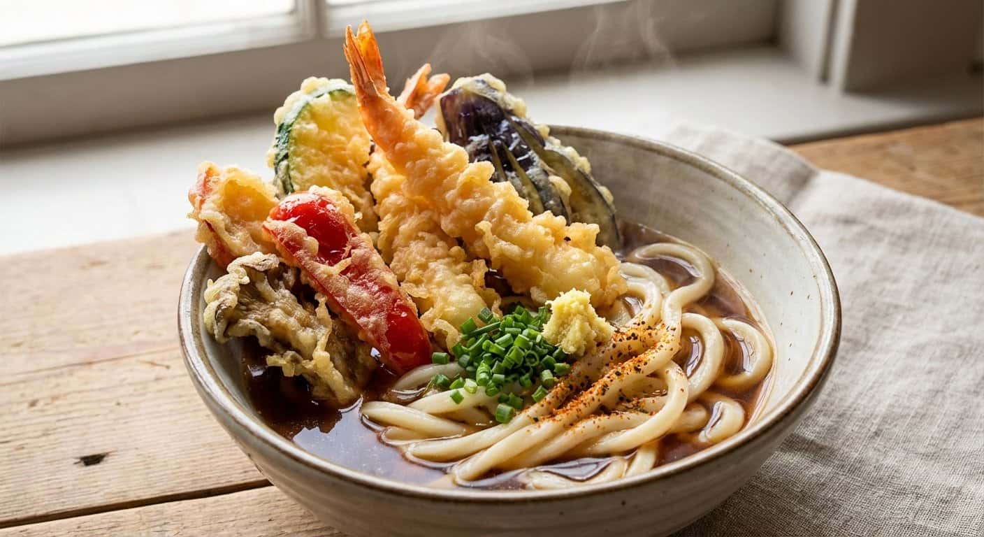Udon con Tempura