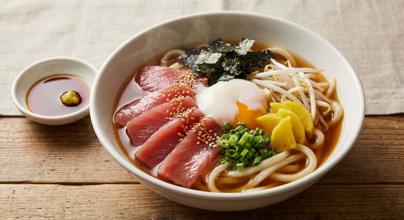 Udon Donburi con Atún y Daikon