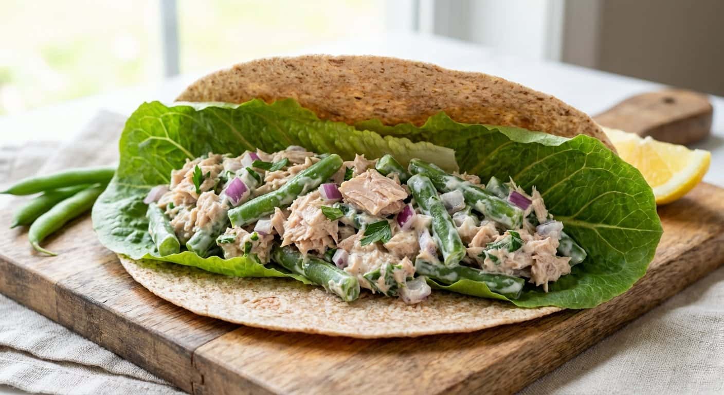 Wrap de Atún con Judías Verdes
