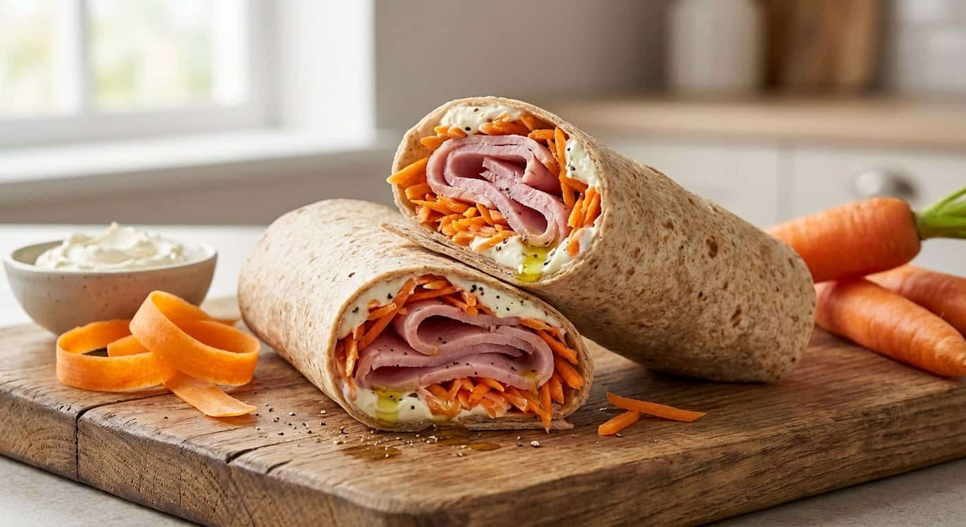 Wrap de Jamón con Zanahoria