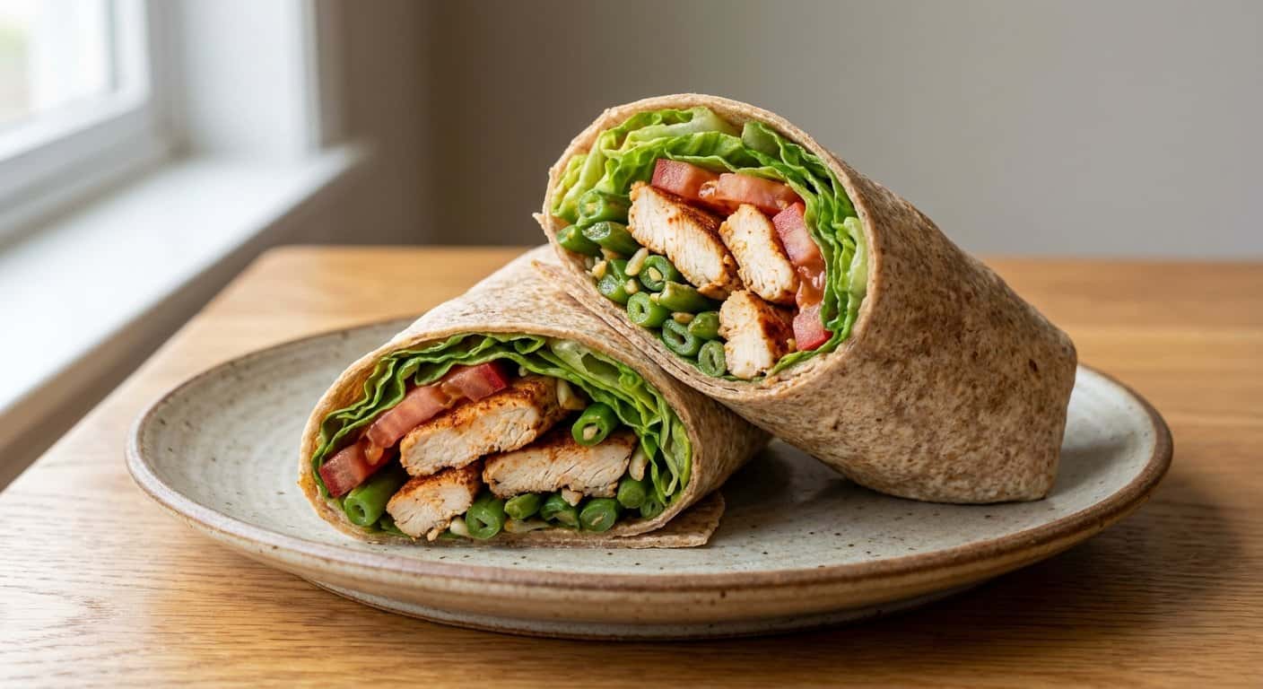 Wrap de Pollo con Judías Verdes
