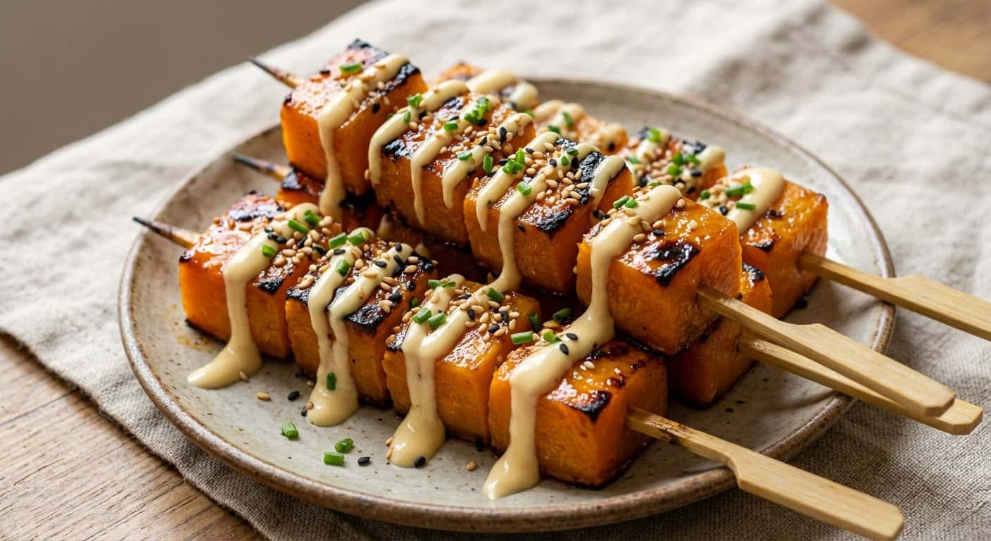 Yakitori de Calabaza con Mayonesa Japonesa