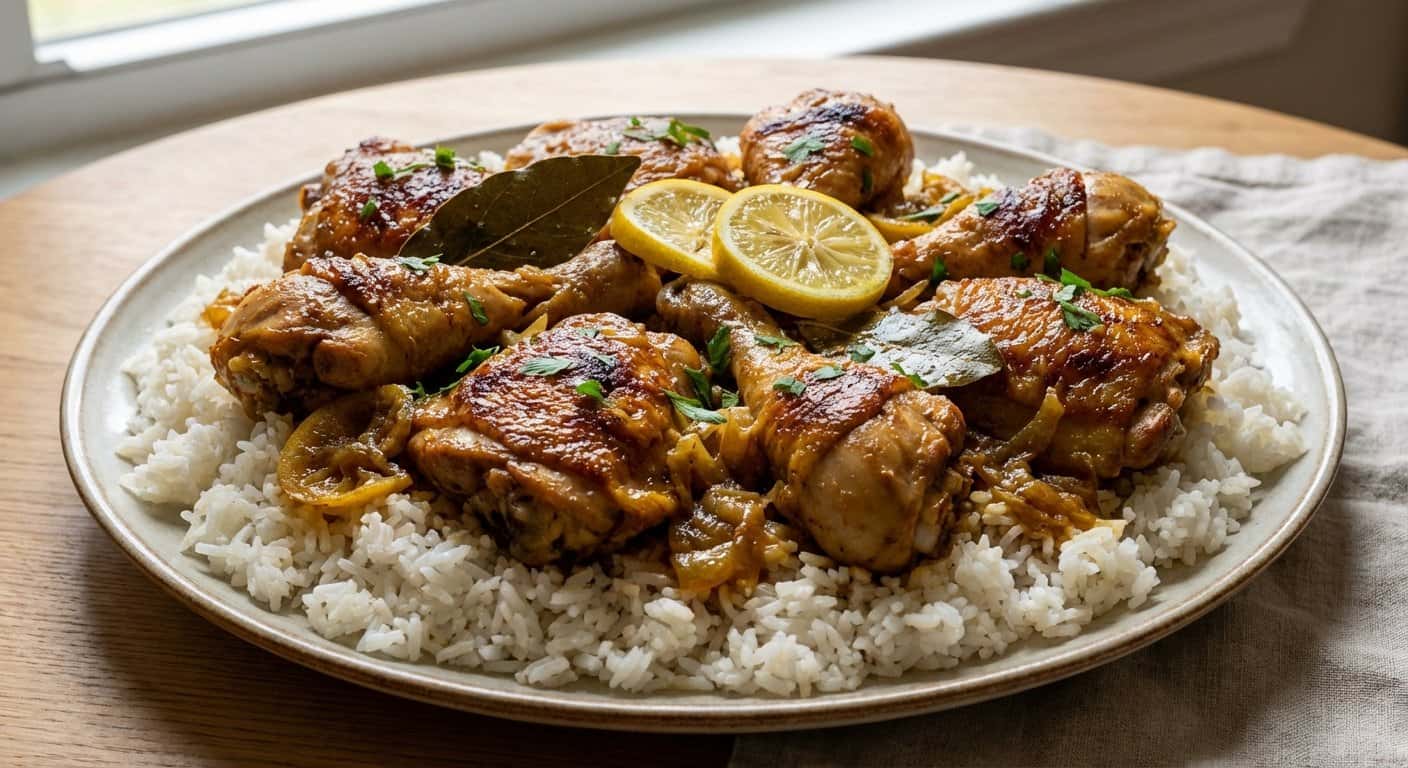 Yassa de Pollo Senegalés