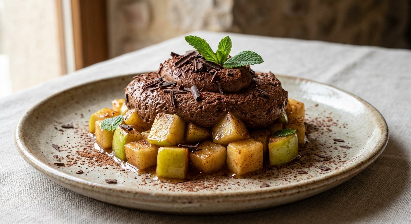 Api Manaza Mousse de Cacao con Manzana | En mi cocina