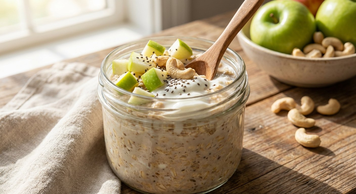 Api Manaza Overnight Oats con Manzana y Anacardo | En mi cocina