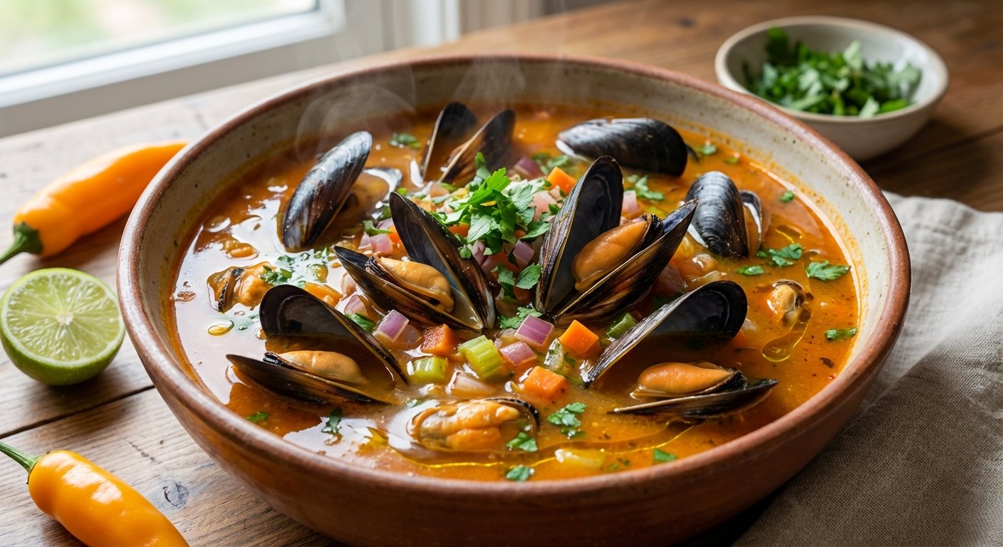 Sopa de Choros Peruana | En mi cocina